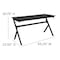 Flash Furniture Black Gaming Desk-Cup Holder/Reclining Chair Set BLN-X30D1904L-BL-GG - alternate 2